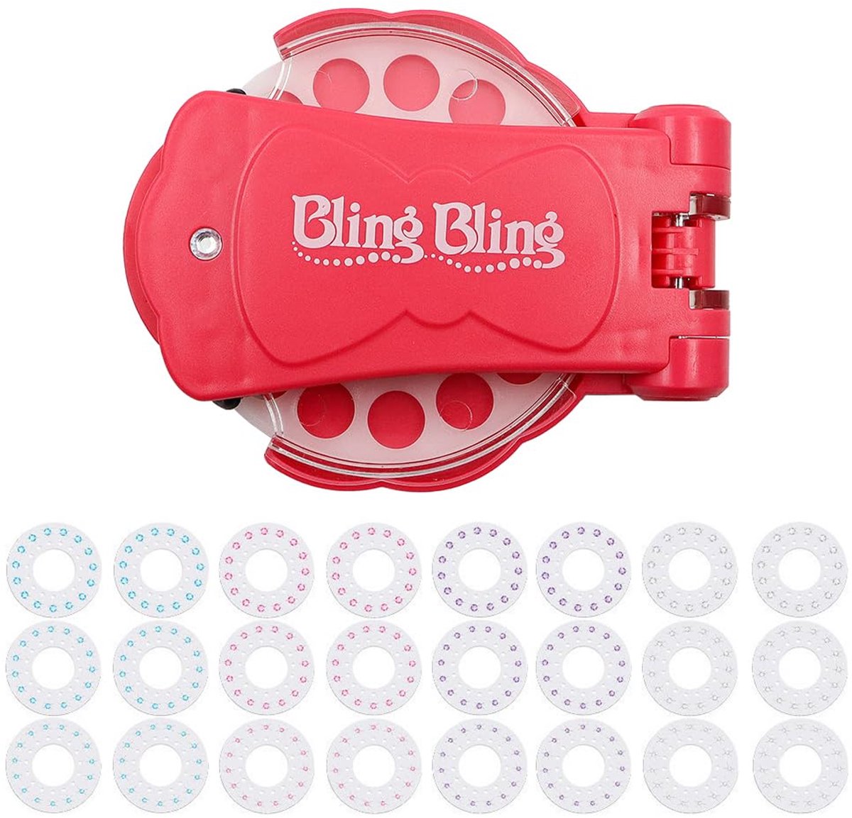 SnelShoppen - Tiardey Haarset Haarglitterapparaat met 360 stuks Edelsteen-Strass Haaraccessoires voor Feest, Verjaardag, Bruiloft en Kinderen