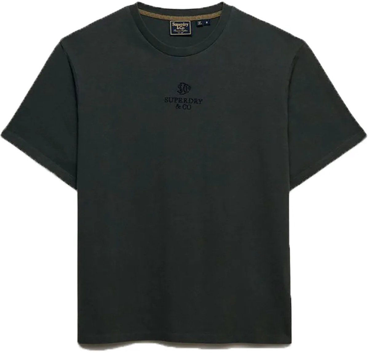 Superdry Micro Logo T-shirt Heren T-shirts Zwart