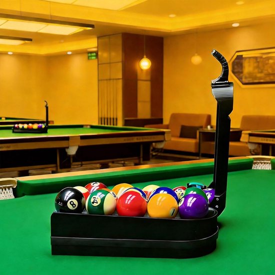 Biljart Pool Trainer - Ballenwerper Rek - Nauwkeurigheid Trainen - Automatische Ballenaanvoer - 31 x 24 x 36 cm - Zwart — afbeelding 2