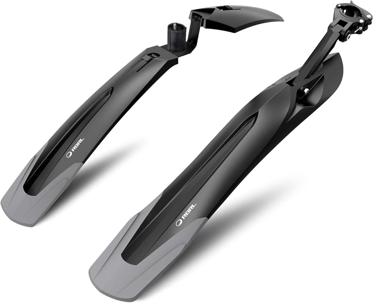 SnelShoppen - Fiets Spatborden Set, Universele Fietsmodellen voor Mountainbikes 24-29 Inch, Quick Release, Lichtgewicht en Duurzaam, Bescherming tegen