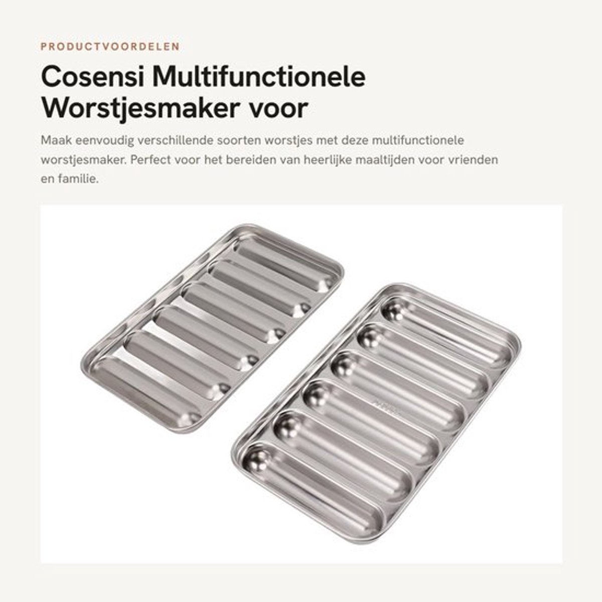 Multifunctionele Worstjesmaker voor Thuisgebruik
