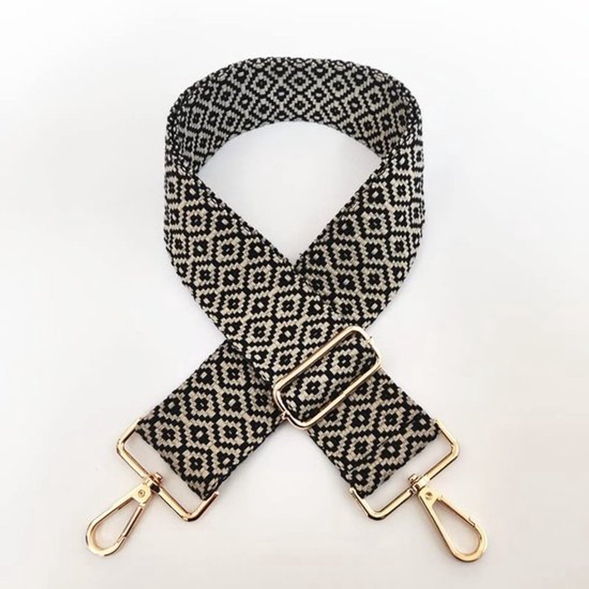 Schouderriem Verstelbaar 75-130 cm - Tasriem - Draagriem - Schouderband voor Tas - Karabijnhaak - 5 cm Breed