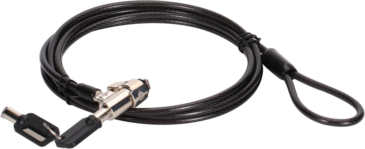 Conceptronic CUSTODIO02BSM kabelslot Zwart 1,8 m