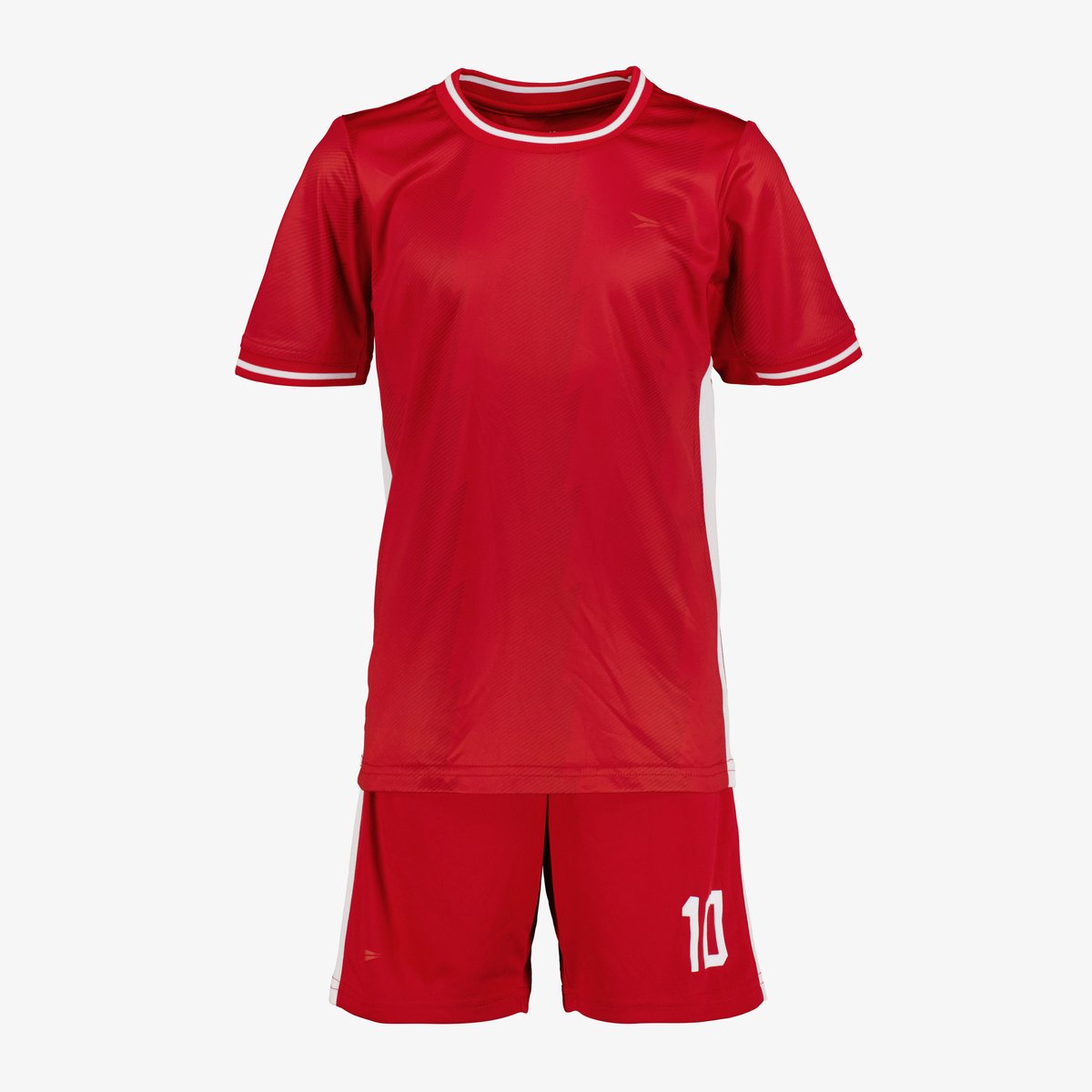 Dutchy tweedelige kinder sport set rood wit - Maat 116
