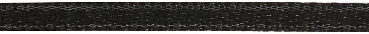 Satijnlint, B: 3 mm, zwart, 15 m/ 1 rol