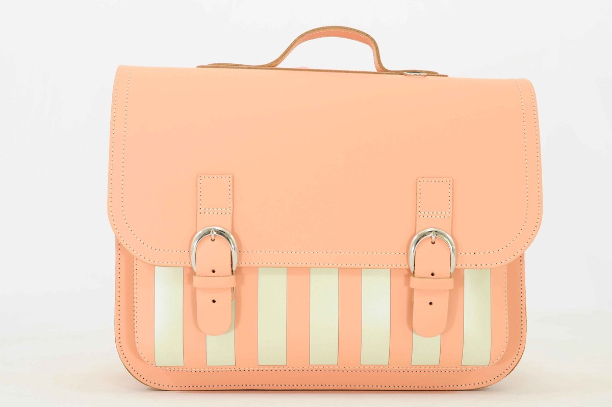 Own Stuff | Lederen boeketas classic beach peach