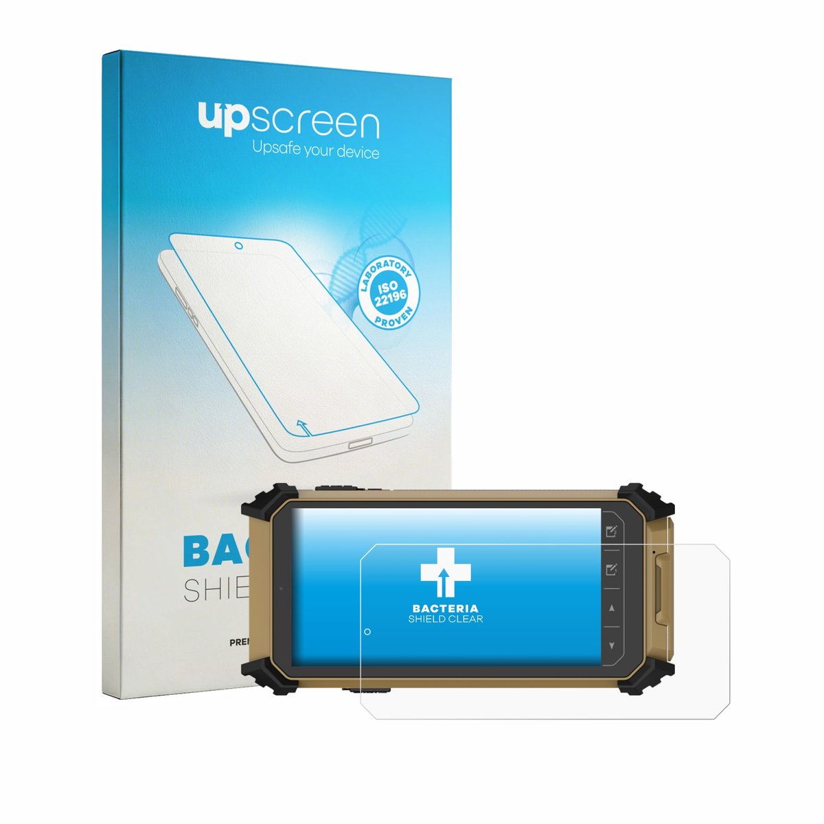 upscreen - Screenprotector voor DT Research DT361DM (Landschapsmodus) - Folie Beschermfolie transparant antibacterieel