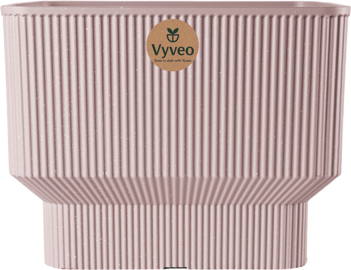 Vyveo - Bloempot Ciro - 31x24 - Taupe - Bloempot voor binnen en buiten - Lichtgewicht - Breukbestendig - Vorstbestendig - UV-bestendig