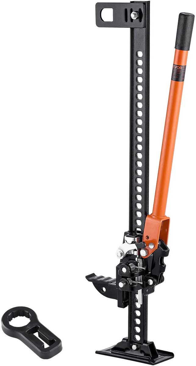 Velori Farm Jack 3,18 Ton - High Lift Krik - Off Road Krik - Utility Jack - Handmatige Hefkrik - 130-770 mm Hefhoogte 91,5 cm
