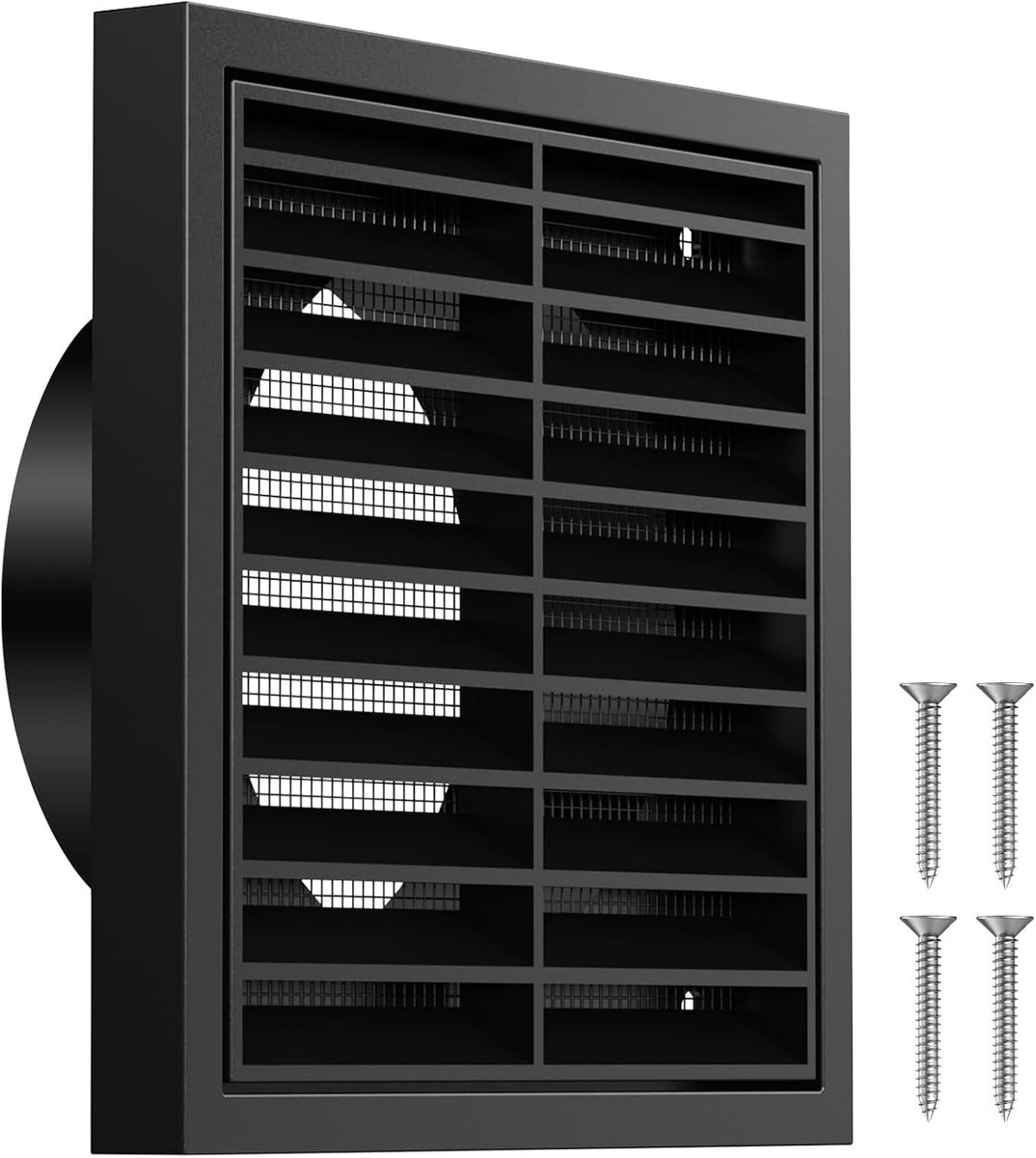 100 mm Rectangulaire Ventilatierooster met Ingebouwde Insectenbescherming voor Badkamer, G
