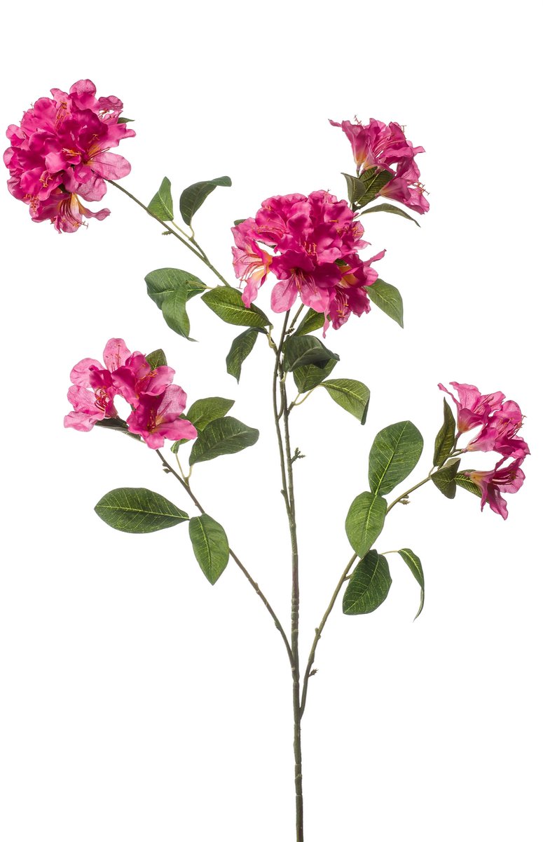 Emerald Kunstbloem Rhododendron 118cm fuchsia - Kunstplant voor binnen