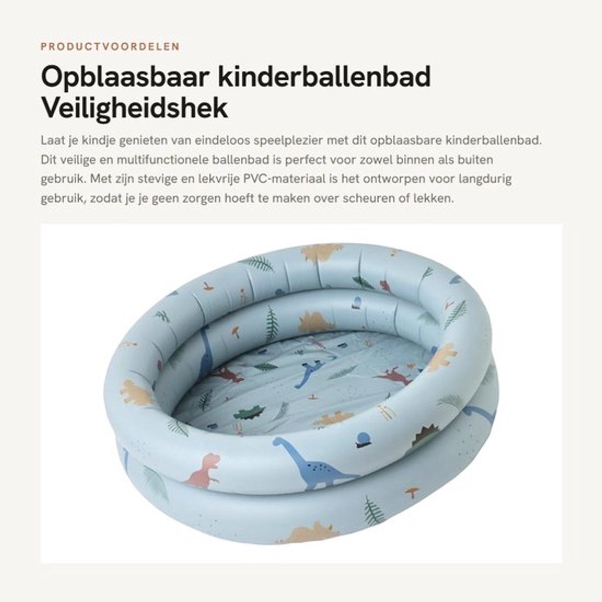 Ballenbad Ronde Vorm - Opblaasbaar - Veiligheidshek - Babyvriendelijk - PVC - Robuust en Lekvrij - Zwembad