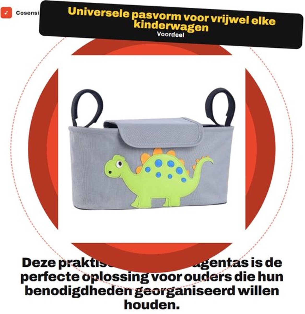 Kinderwagentas Organizer voor Gemakkelijk Gebruik