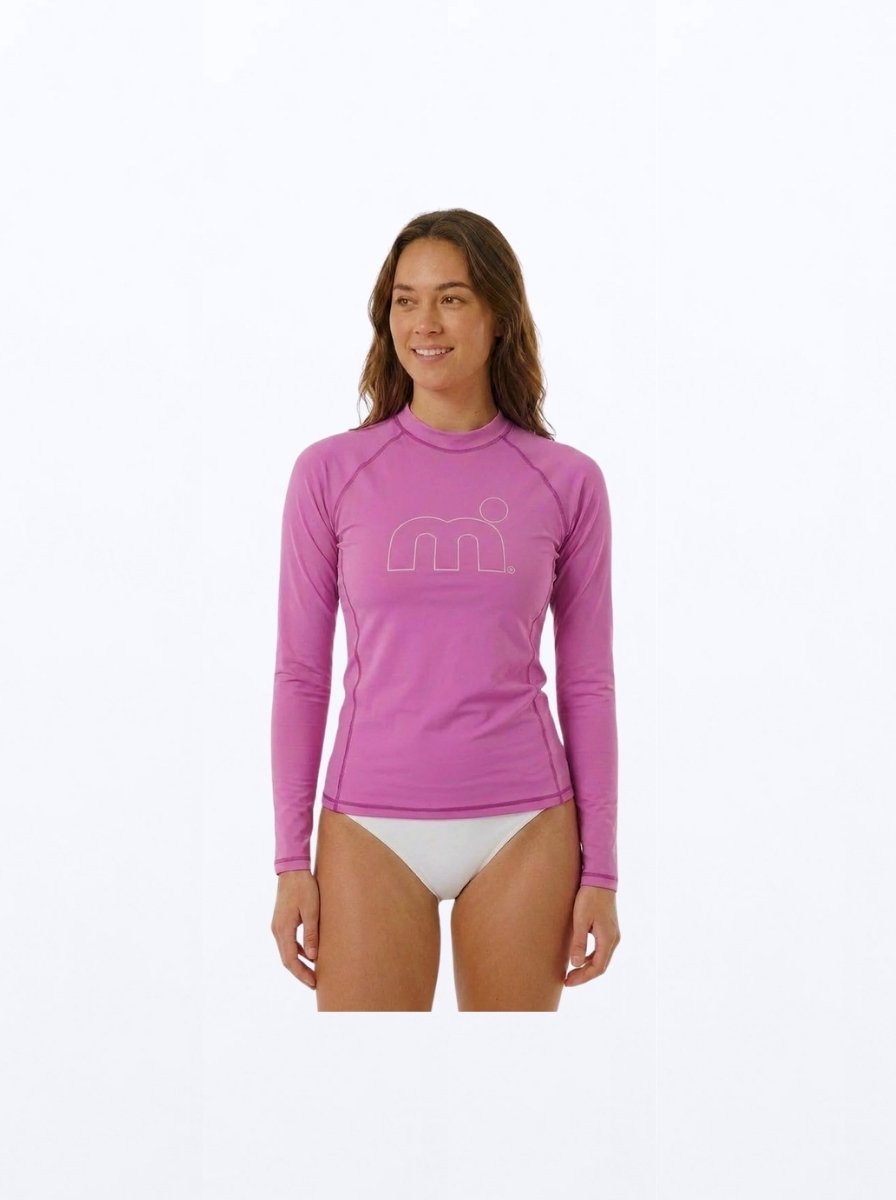 Mistral Ocean Dames Rash Guard | Roze | Maat L | Lange Mouw | UV-Beschermend Watershirt | Voor SUP, Surfen, Windsurfen en Strand