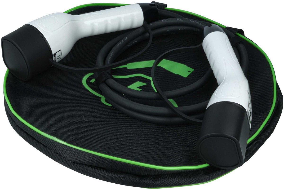 vhbw Type 2 laadkabel 3,5 kW 16 A eenfasig 3 m voor elektrische auto's - kabel voor wallbox en laadstation