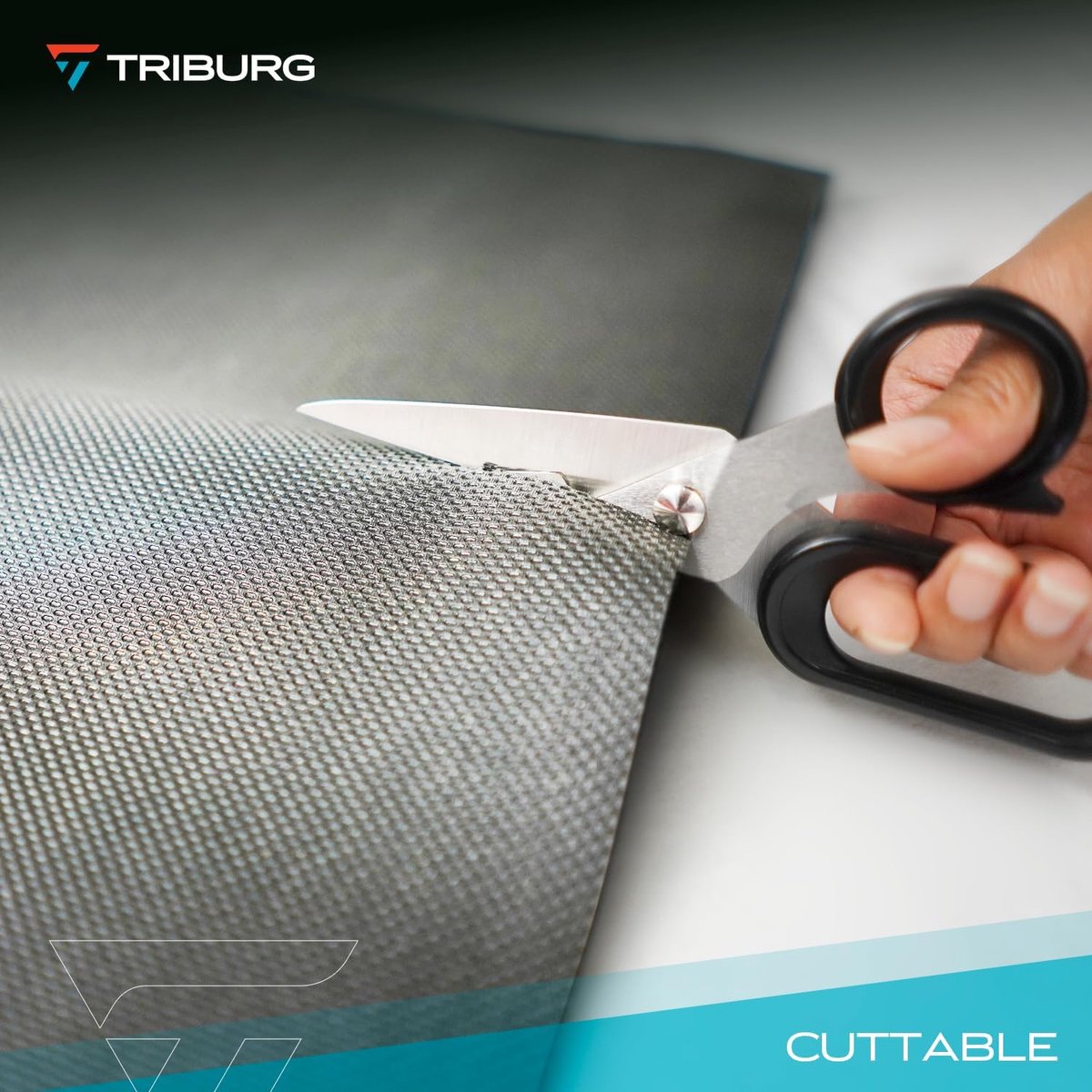 SnelShoppen - TRIBURG Universele Antislip Vuilmat 120x100cm - Waterdichte Kofferbakmat - Antislip Laadmat - Snijbare en Scheurvaste Beschermmat voor A