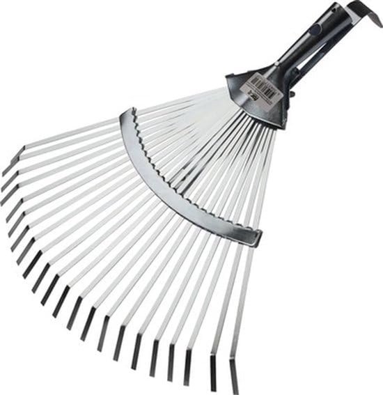 SnelShoppen - Verstelbare Bladhark Zonder Handvat - Tuin Gereedschap - Rakes voor Bladeren en Bodemvoorbereiding - Compact en Veelzijdig - Tuinaccesso van Snelshoppen — afbeelding 2