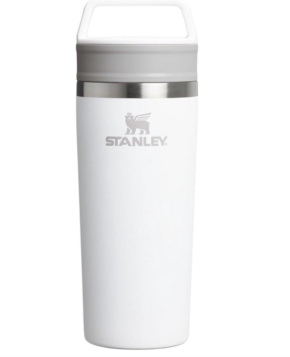 Stanley Café To Go Travel Mug 470 ml (Frost) – Lekvrije Thermosbeker met Drinkdeksel – RVS Geïsoleerde Koffiebeker – BPA-vrij