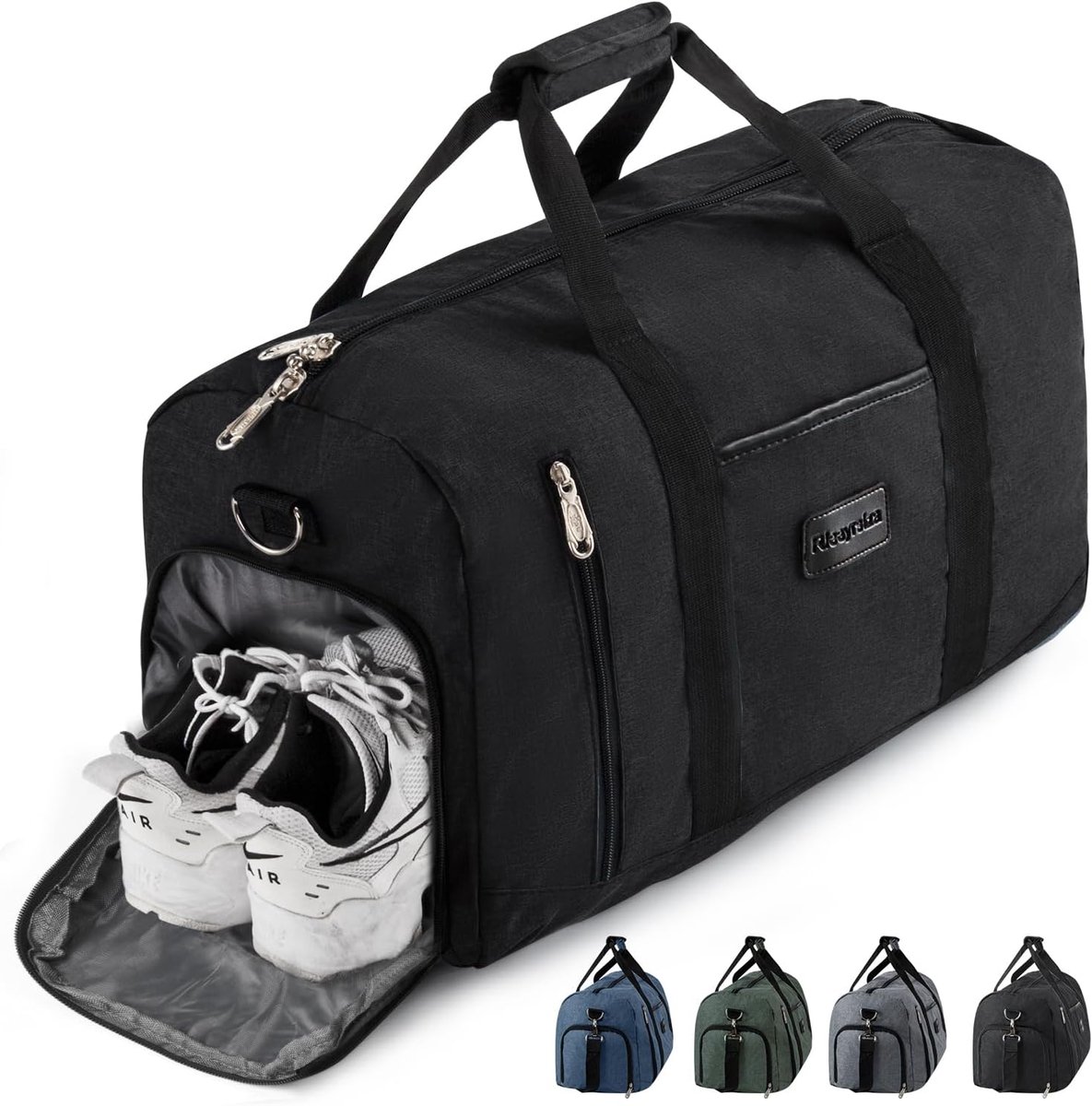 SnelShoppen - Sports Bag 39L met Schoencompartiment en Droog-Wet Gescheiden Weekendtas, Grote Capaciteit Reisbag met Schouderband voor Sport, Reizen,