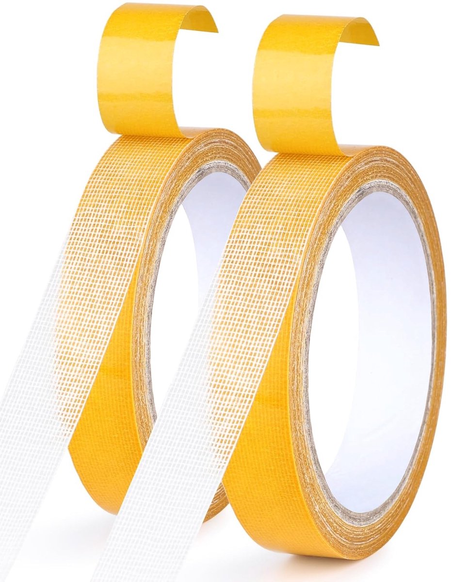 Dubbelzijdige Tape voor Textiel - Sterk, Transparant en Duurzaam | 2x10m voor Kleding, DIY en Herstellingen