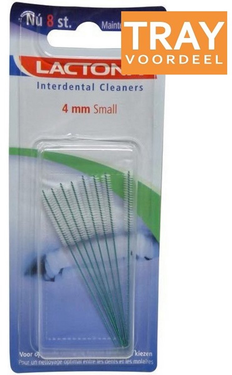 LACTONA INTERDENTAL CLEANERS 4 MM SMALL TANDENRAGERS 24 X 8 STUKS