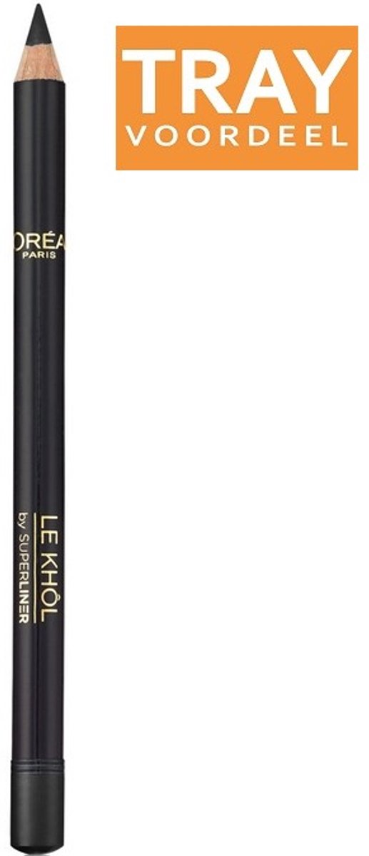 L'OREAL SUPERLINER LE KHOL 101 MIDNIGHT BLACK OOGPOTLOOD 3 X 4 GRAM