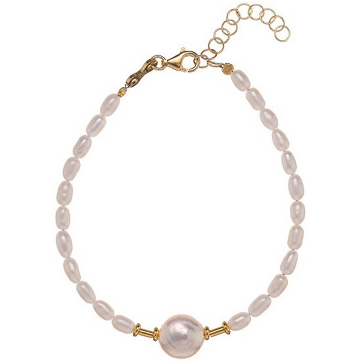 ALISIA AL4673.01.000 GOLD-PLATED PAREL ARMBAND 1 STUK