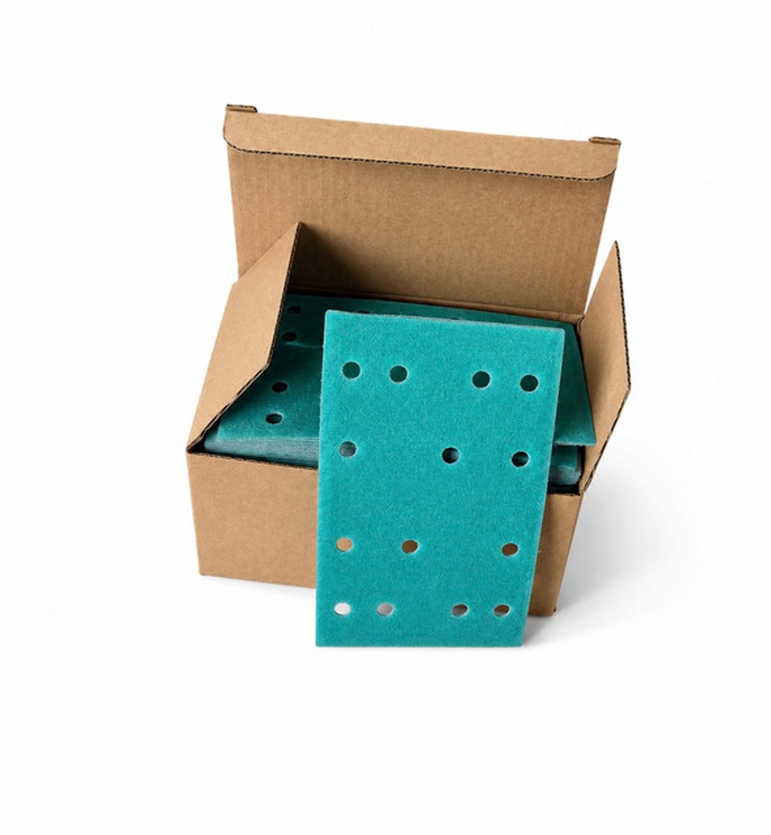 Multiblade MB80 Schuurpapier 80 x 133 mm - Korrel P320 - 14 Gaten - Klittenband - 50 Schuurvellen - Voor Bosch, Festool, Milwaukee & Meer