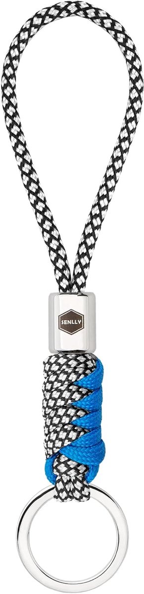 Thijox - Sleutelhanger Lanyard voor Sleutels, Mobiele Telefoon, Portemonnee, Paracord Gevlochten Ontwerp met Roestvrijstalen Hardware, Ideaal voor Cam