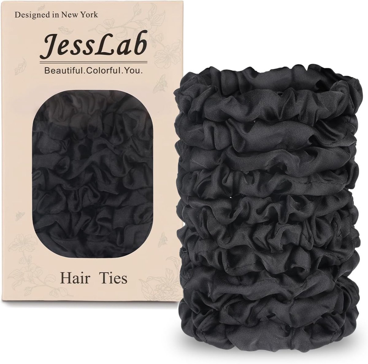 SnelShoppen - Set van 10 Luxe Satin Scrunchies - Ultra-Zachte Haarbanden zonder Schade voor het Slapen - Perfect voor Alle Haartypes - Ideaal voor Elk