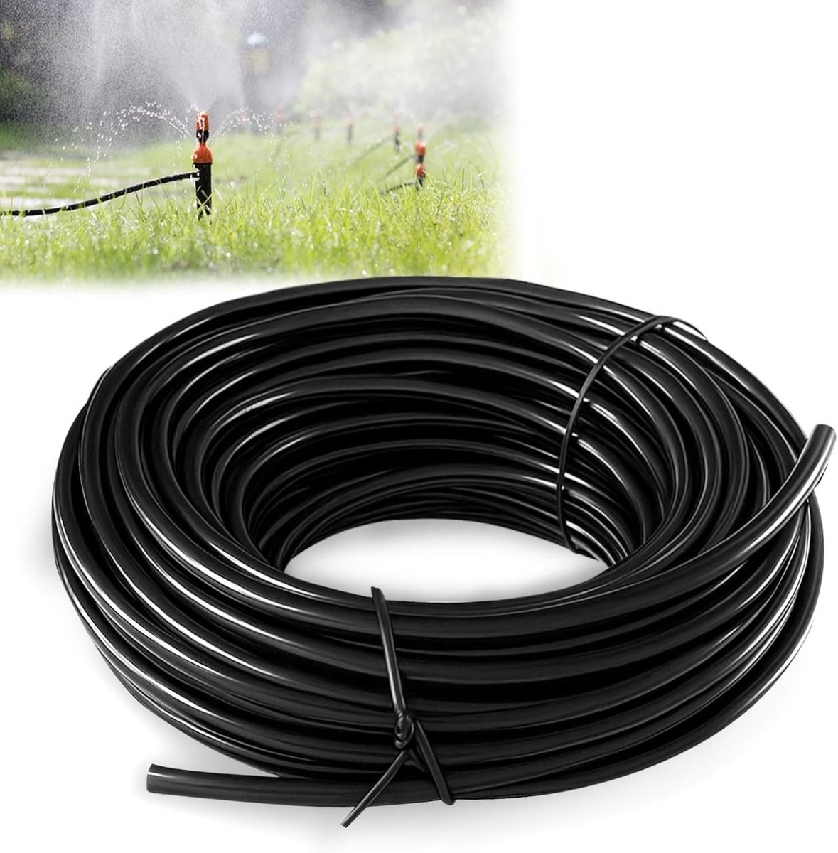 Micro Drip Slang voor Irrigatie, Binnen- en Buitentoepassing, 4 mm Binnen- en 7 mm Buitendiameter, 10 meter Lang, Ideaal voor Tuin en Gewasbesproeiing