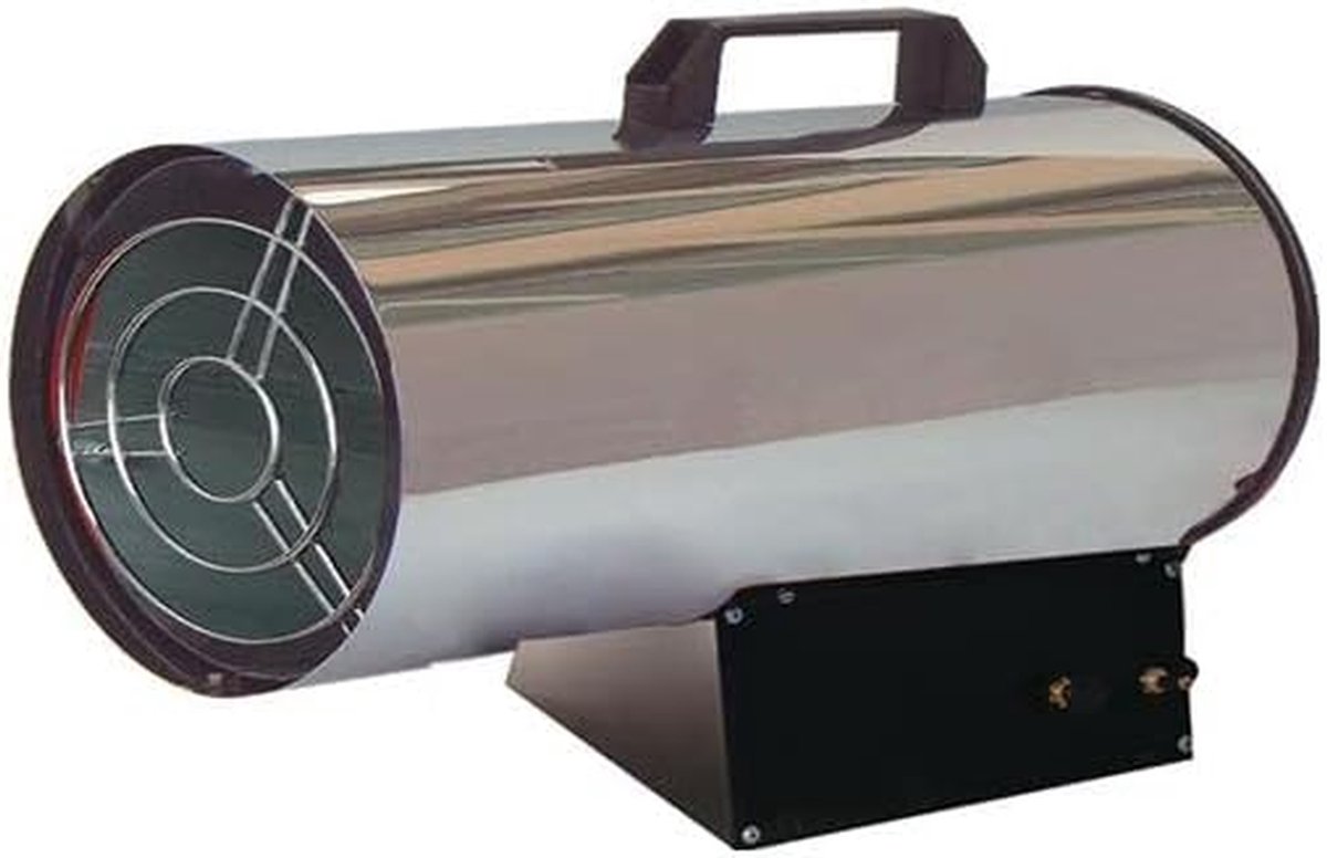 Gaskachel - Mobiele Verwarming - Terras Verwarming - Krachtige 30 kW - 1500 m³/h - Zilver
