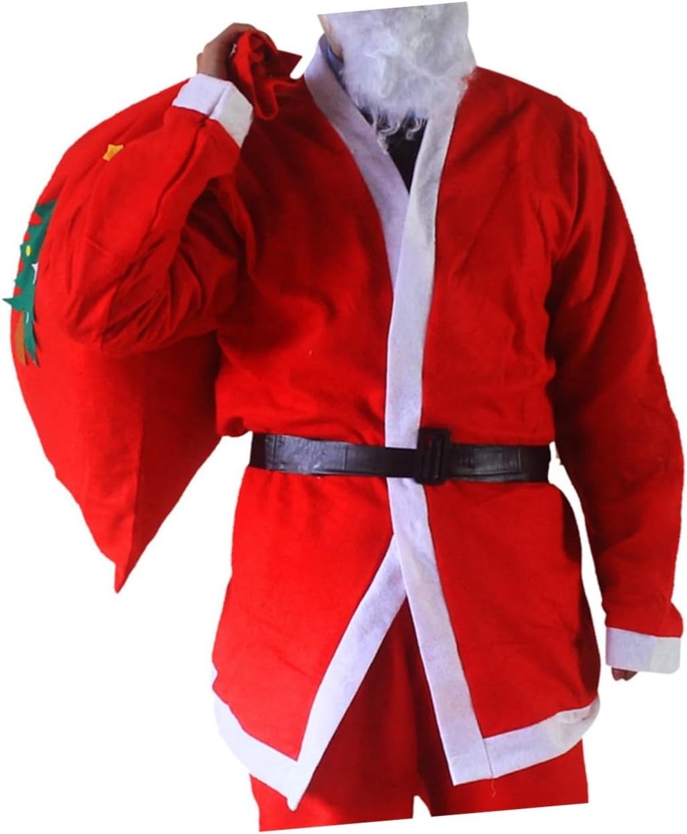 Kerstcadeauzakjes - Stoffen zakken - Cadeaus inpakken - Met trekkoord - 50x70cm - Rood