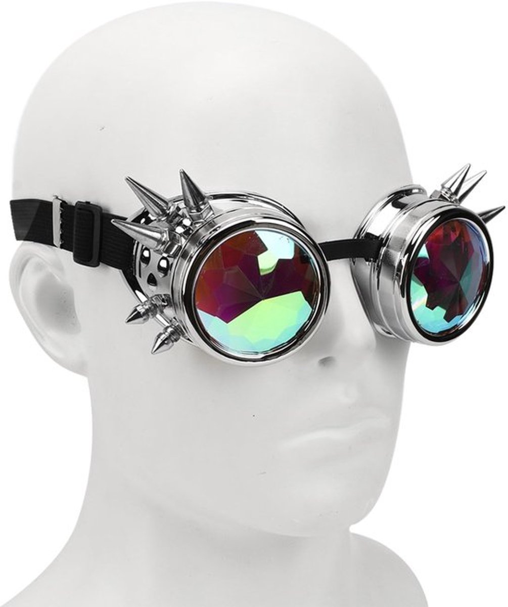 Aladdien - Spiked Retro Kaleidoscope Goggle - Steampunk Lasbril - Ontwerp