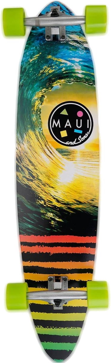 Longboard Skateboard Compleet Board Buiten Cruisen 7 Laags Esdoorn 96 cm