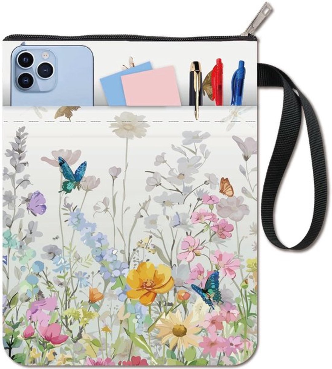 Wasbare boekhoezen met bloemen en vliegen pattern