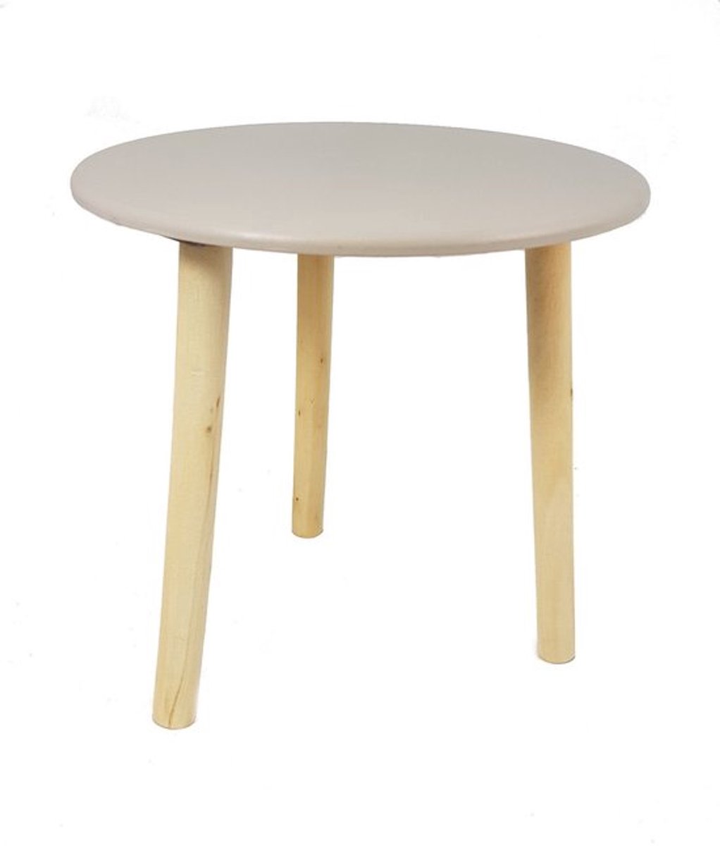 Modern taupe houten bijzettafel store 8