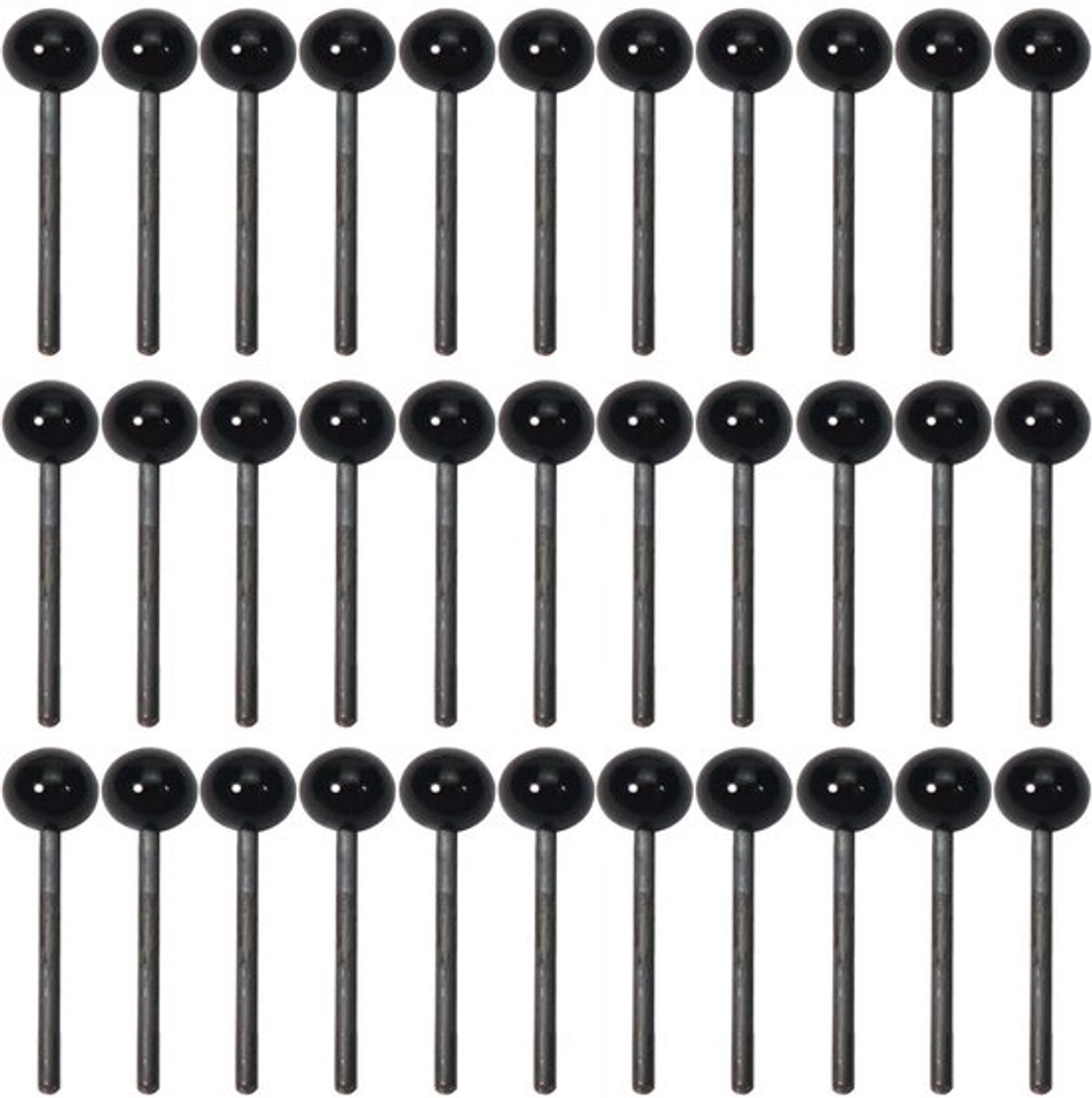 Vt products - Kleine Veiligheidsogen - Poppenmaken - 300 stuks - Zwart - Mini Ogen