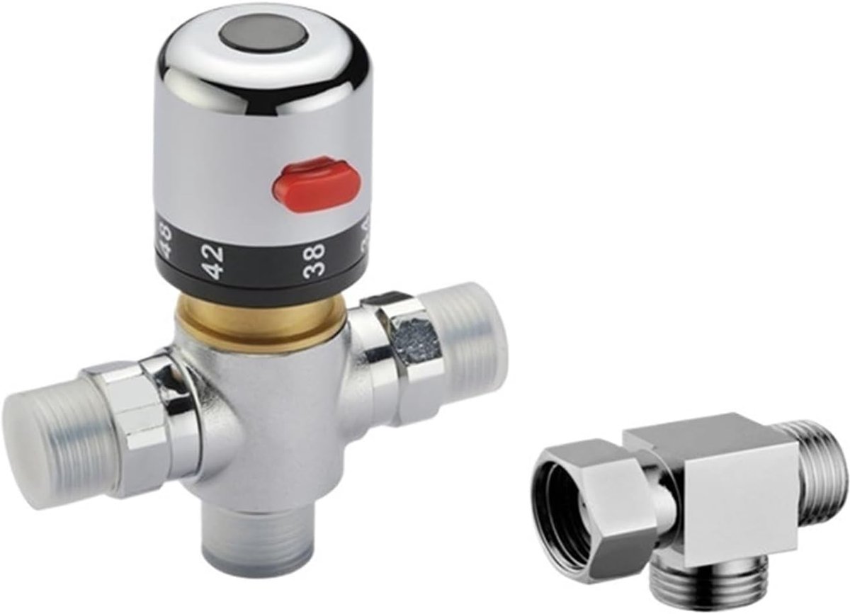 Mengklep Messing - Thermostatisch ventiel - Watertemperatuur regelen - Terugslagkleppen - Eén maat - Messing
