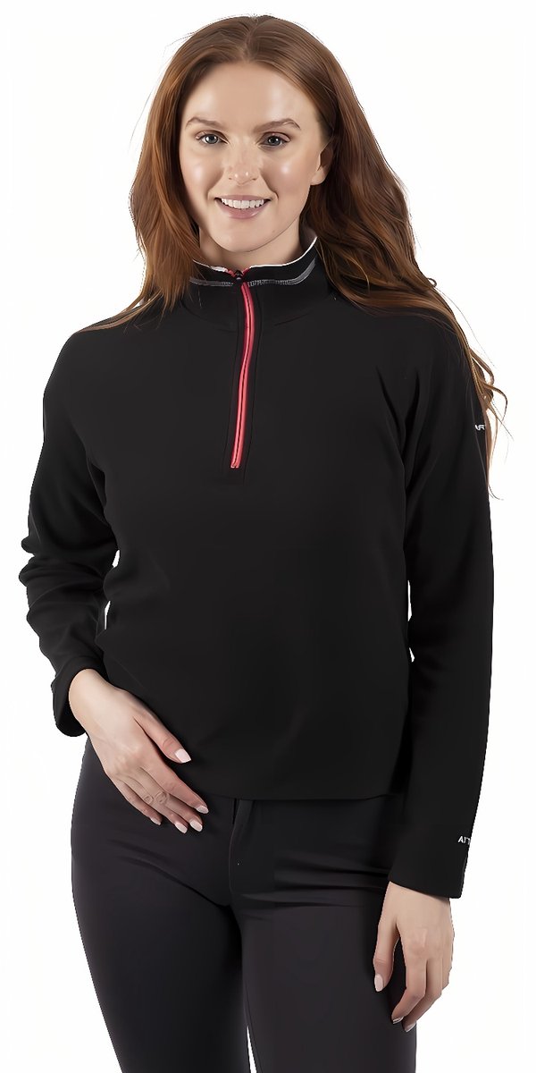 Trespass damesfleecejas/fleecepullover Skylar - Female Fleece At100 Zwart / Wit