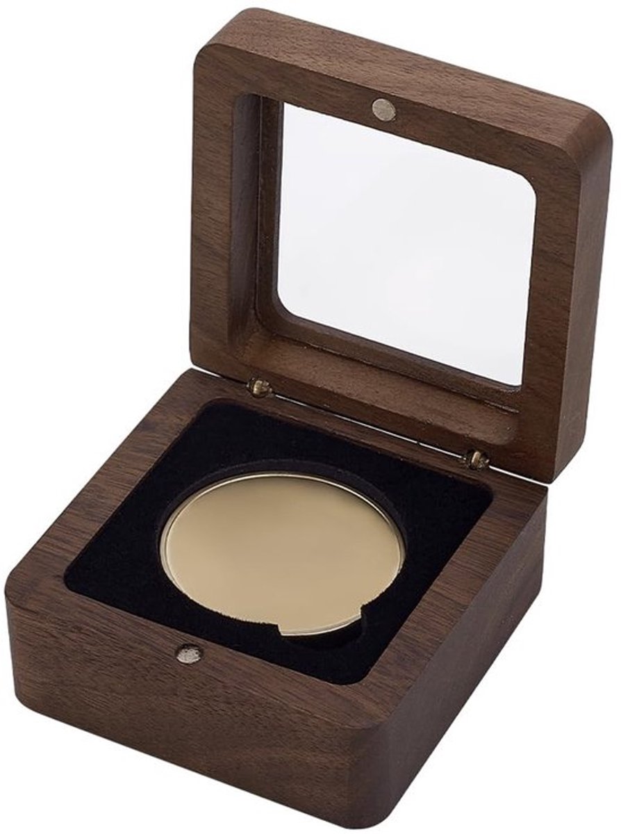Presentatiebox voor houten medailles en munten