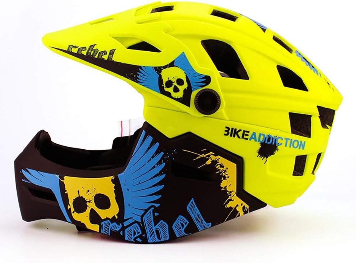Kinder Fietshelm - Sporthelm Kinderen - Veilig Fietsen - 2-in-1 Omvormbaar - 52-56 CM - Blauw