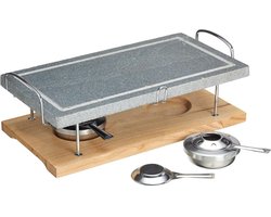 Tafelgrill - Compacte Tafelgrill – Tafelgrill voor Vlees, Vis en Groenten – Grijs - 39cm x 21cm x 2cm