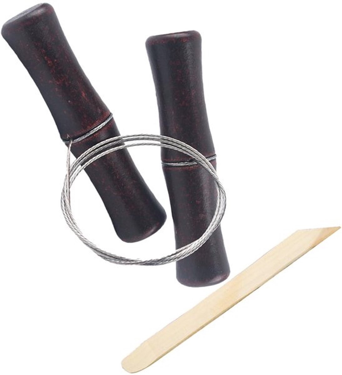 Solidchoice - Dailygoody - Sskhe Kaasdraad Snijder met Houten Handvat - Betrouwbare