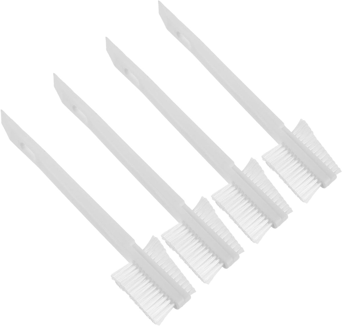 Auto Detailborstel Set - Reinigingsborstels Interieur - Auto Onderhoud - Ergonomische Handgrepen - 19 cm - Wit