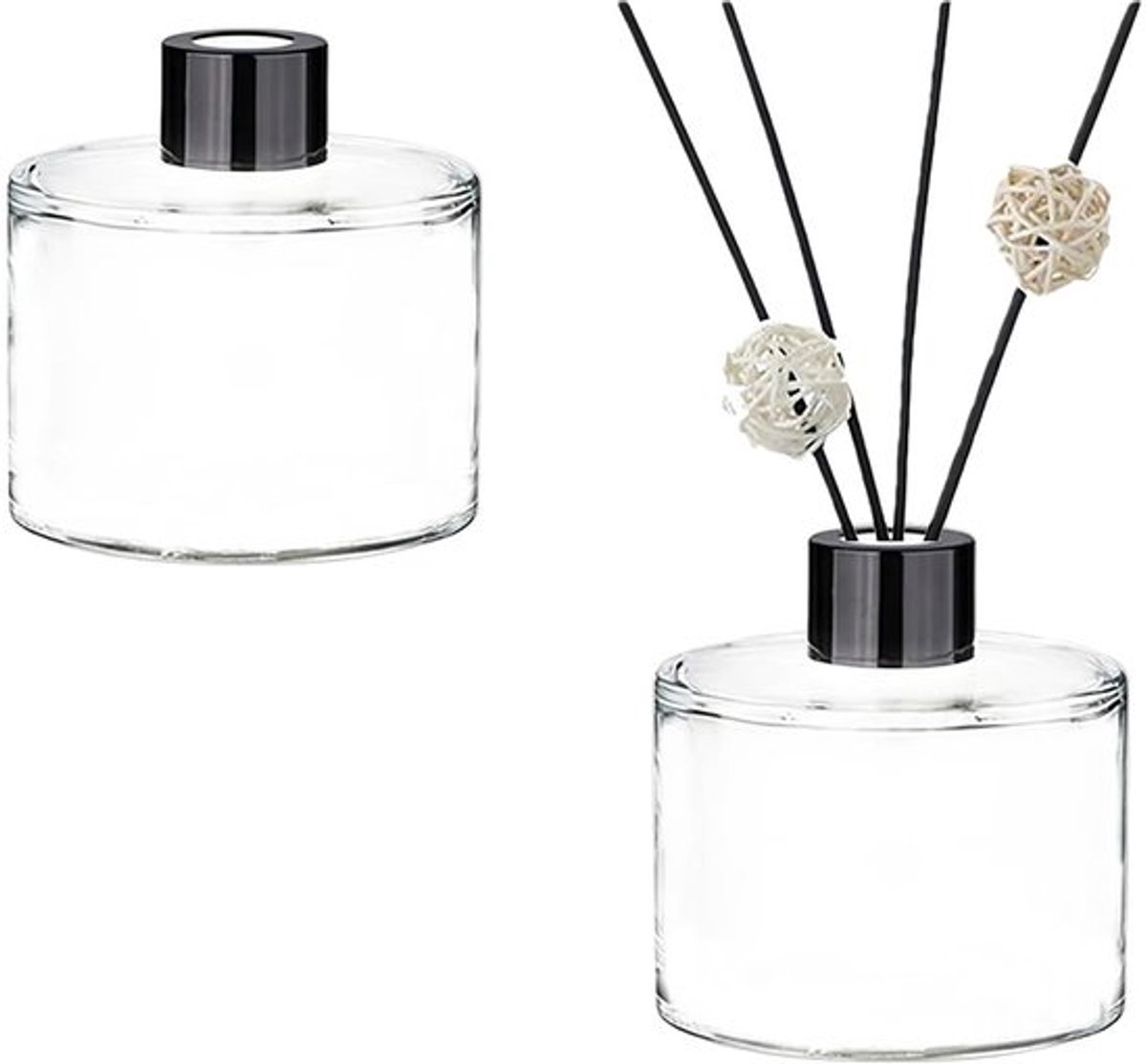 Store_9 - Lege Glas Diffuser Flessen - Aromatherapie Accessoires - Transparant