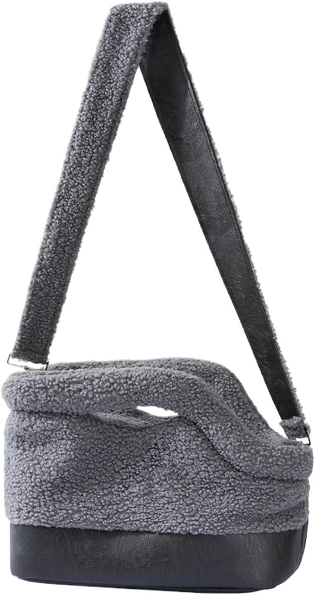 Dieren Draagtas - Reistas Huisdier - Veilig Vervoer - Verwarmd Binnenwerk - 46.6 x 38.7 x 13.9 cm - Grijs