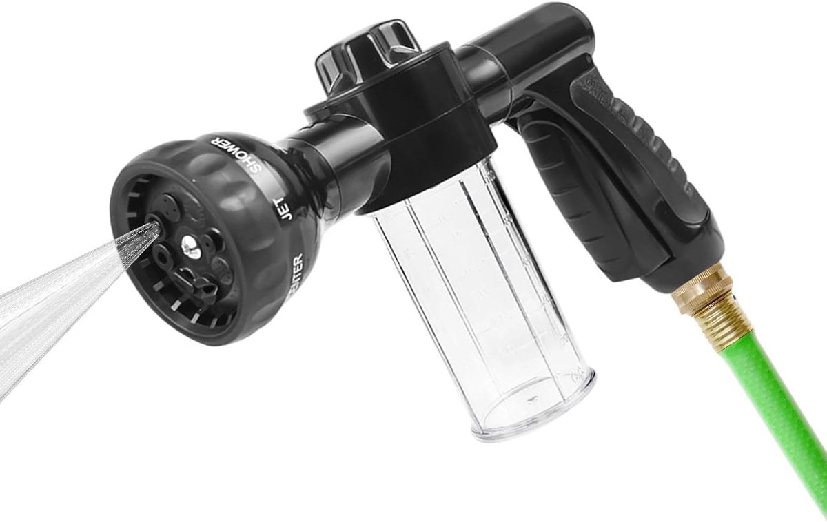 Water Spuitpistool - Hoge Druk Nozzle - Tuin Reinigen - 8 Spray Modes - 30 x 19 x 6 cm