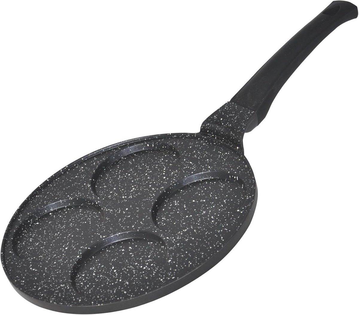 Pannenkoekenpan - Crepepan Ei Pan - Pancakes Bakken - Extra Dikke Bodem - Ø 26 cm - Zwart