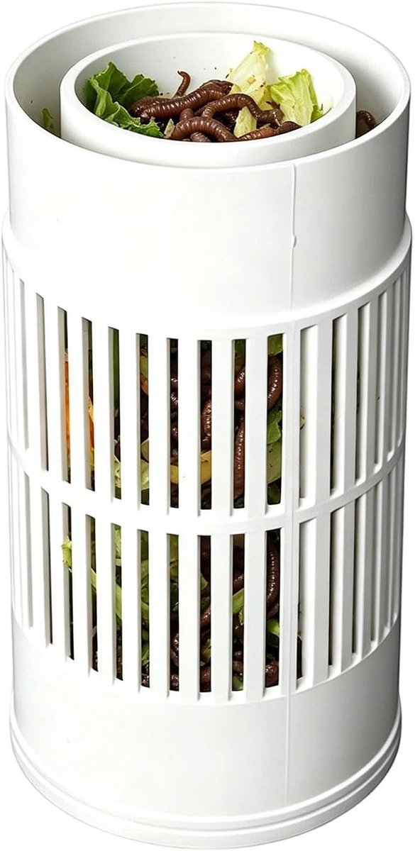 Ondergrondse compostbak - Bodemverrijker - Afval verwerken - Weerbestendig ontwerp - 29 x 131 x 124 cm - Stijl B